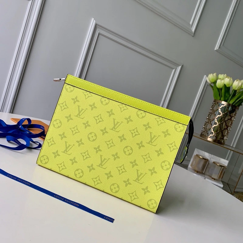 Louis Vuitton Pochette Voyage MM Yellow/White 1 M