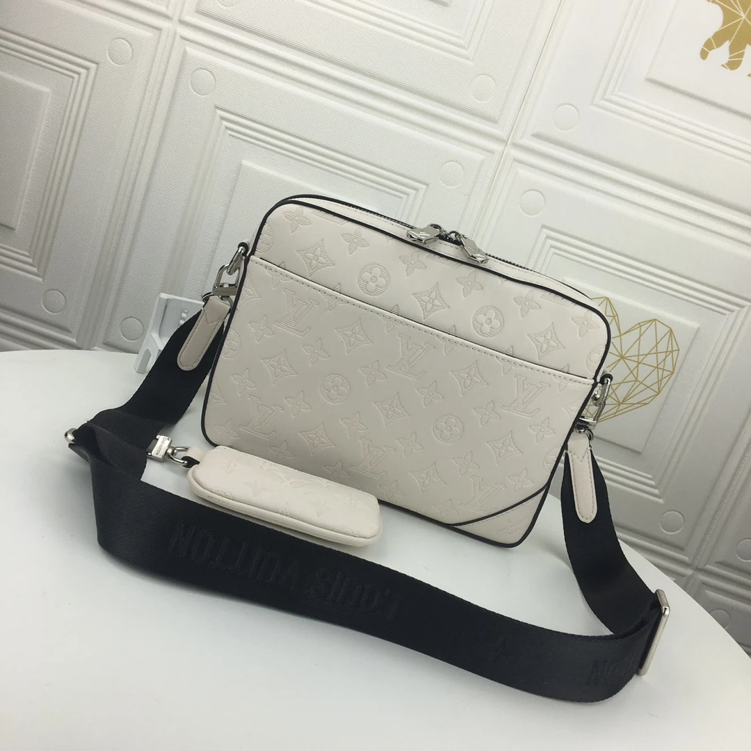 Louis Vuitton TRIO MESSENGER Embossed M69443 WHITE/BLACK 8 M