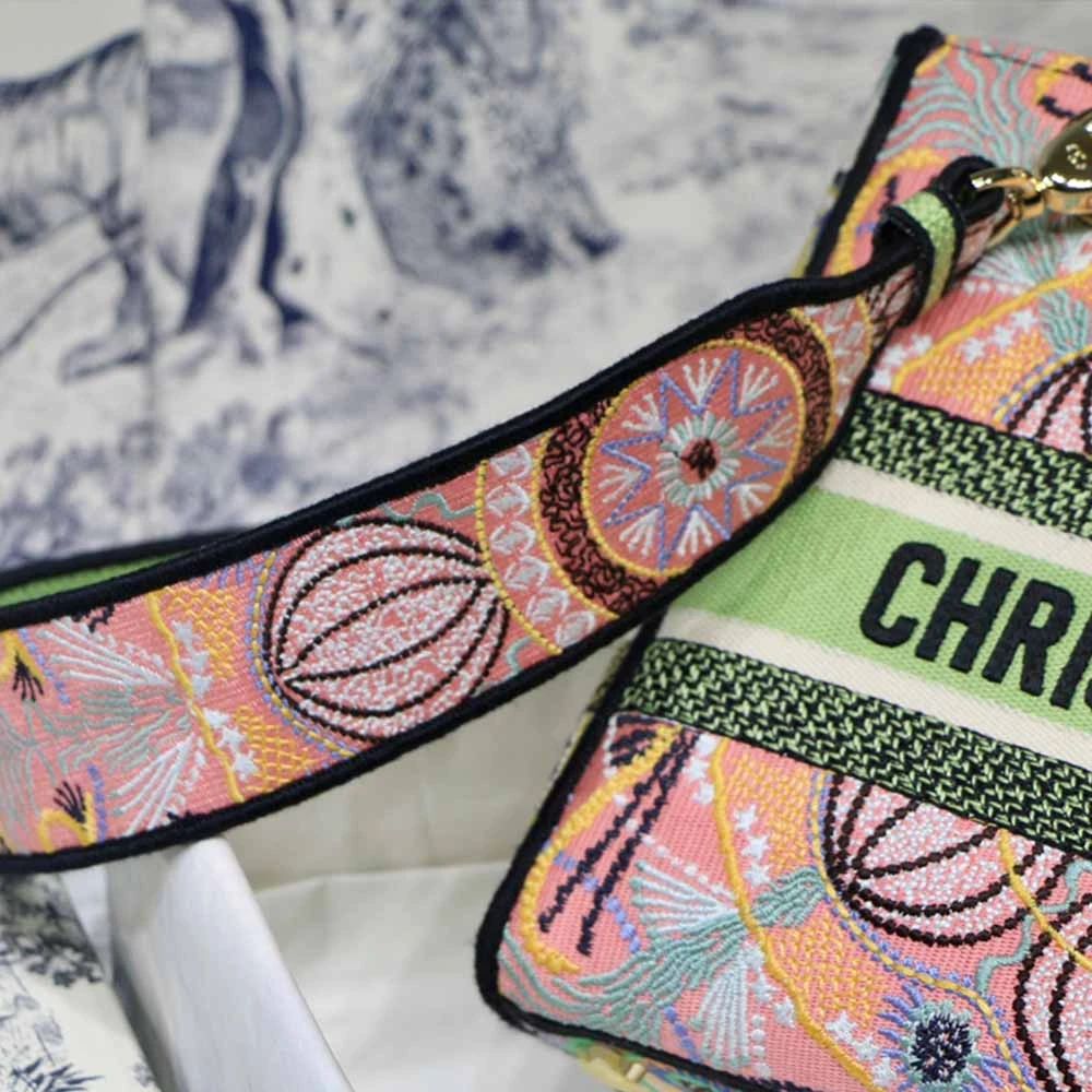 Dior AAA-In Light Medium Lady D-Lite Bag M8003/Embroidery 6 M