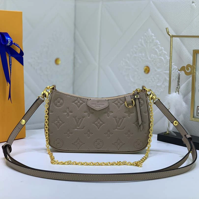 Louis Vuitton Easy Pouch On Strap- Black/Beige/White 11 M