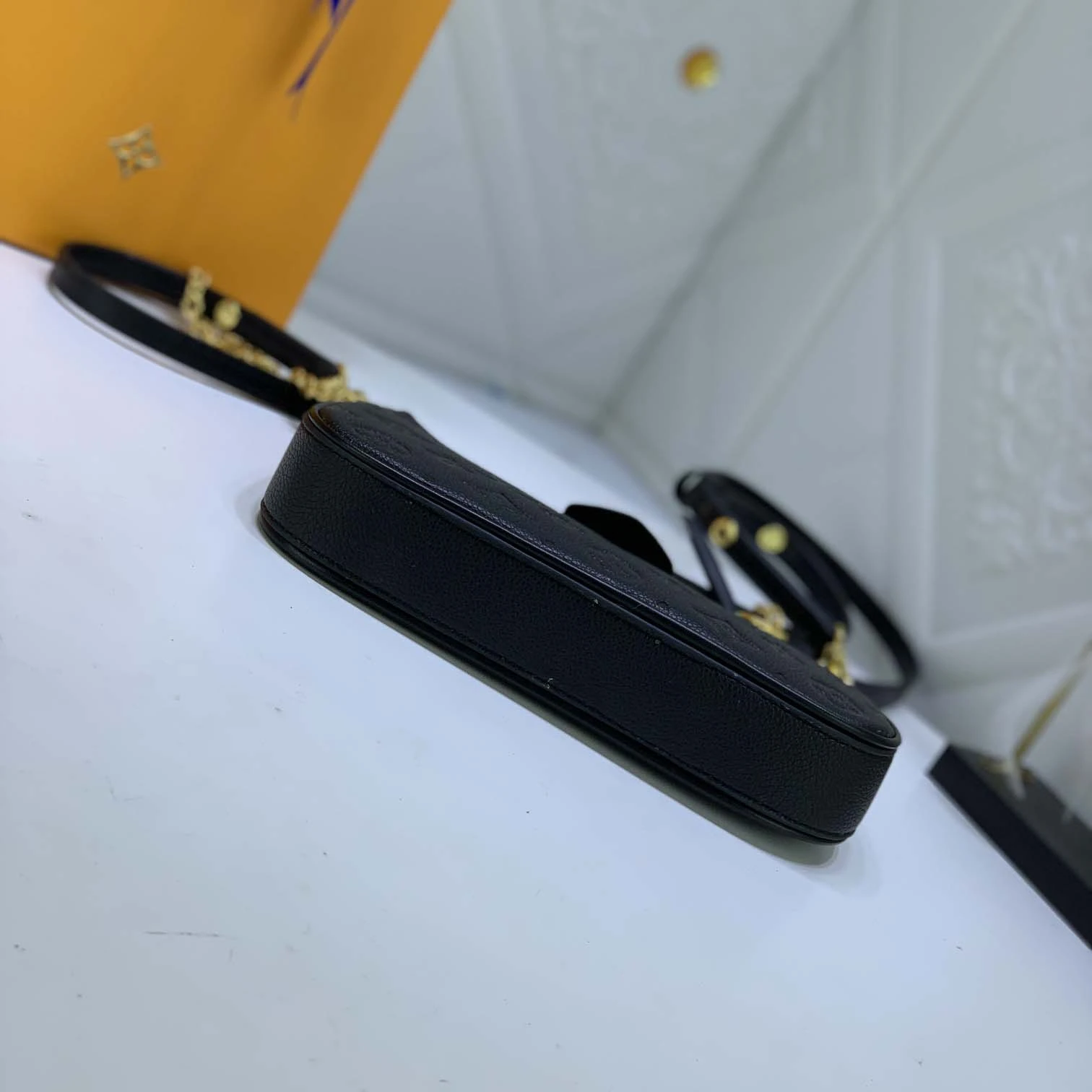 Louis Vuitton Easy Pouch On Strap- Black/Beige/White 3 M