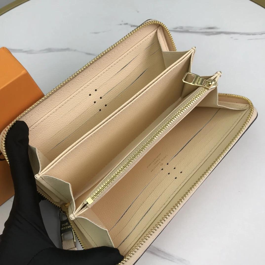 Louis Vuitton ZIPPY WALLET Pink/Blue/Brown 13 M