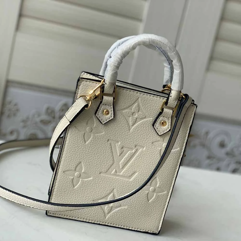 Louis Vuitton PETIT SAC PLAT M80478 BLACK/WHITE/BEIGE 10 M