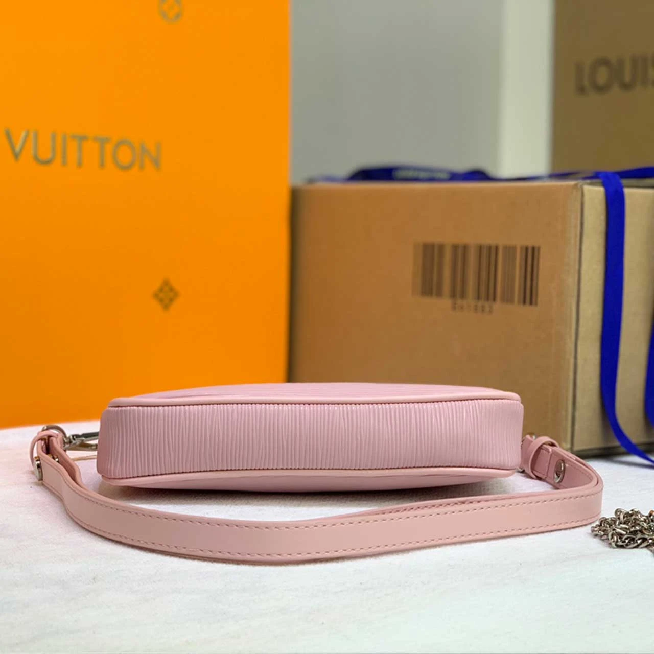 Louis Vuitton EASY POUCH ON STRAP PINK/BLUE M80483/M80480 8 M