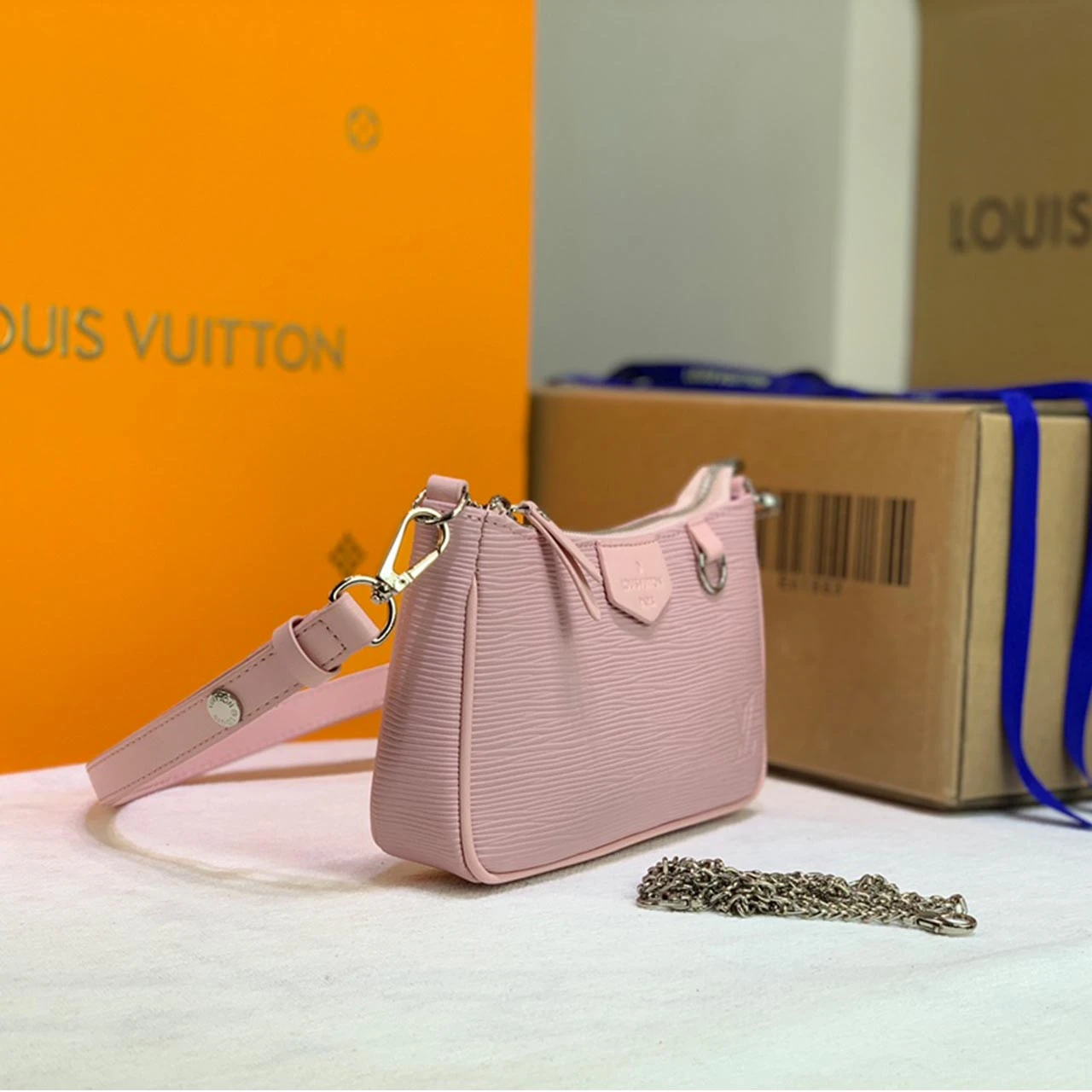 Louis Vuitton EASY POUCH ON STRAP PINK/BLUE M80483/M80480 2 M