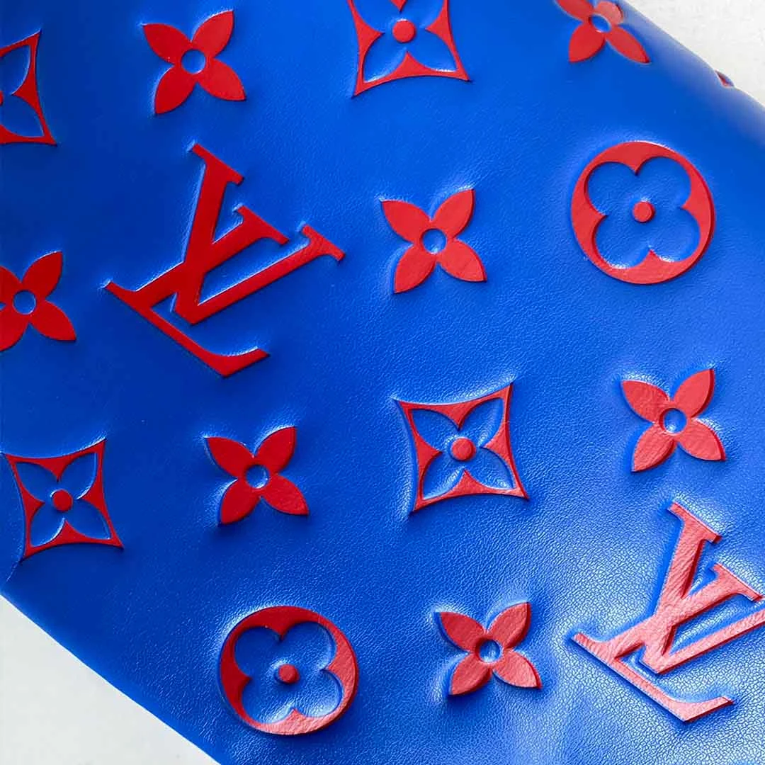 Louis Vuitton POCHETTE COUSSIN M80742 BLACK/BLUE/ROSE 13 M