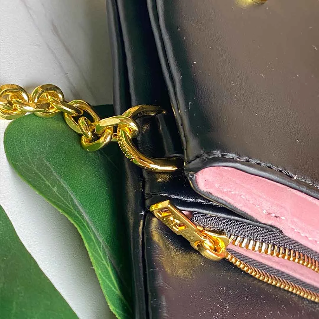 Louis Vuitton POCHETTE COUSSIN M80742 BLACK/BLUE/ROSE 15 M