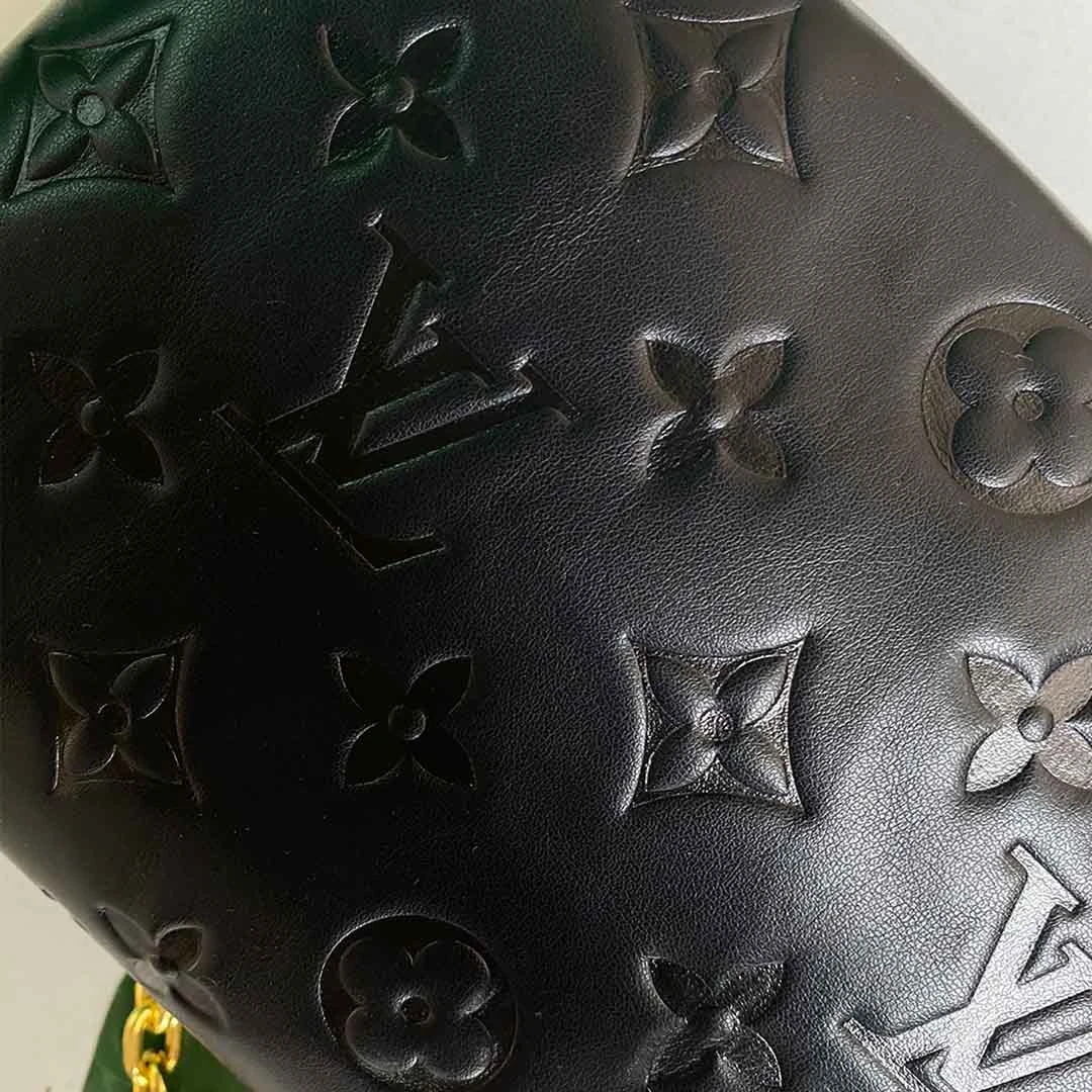 Louis Vuitton POCHETTE COUSSIN M80742 BLACK/BLUE/ROSE 16 M