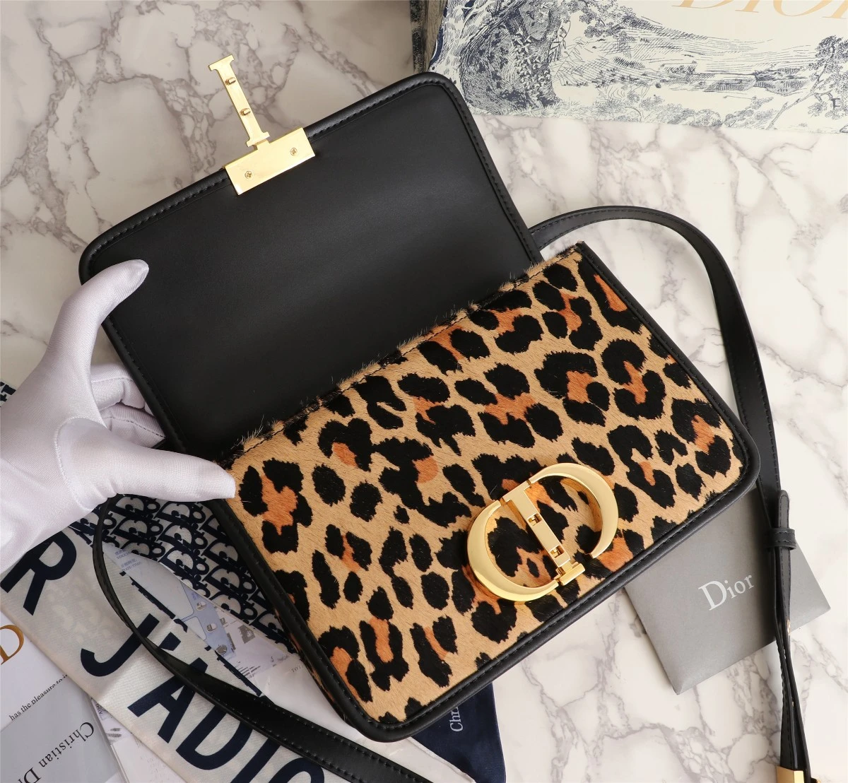 Dior AAA-Leopard 30 MONTAIGNE BAG 6 MUZ