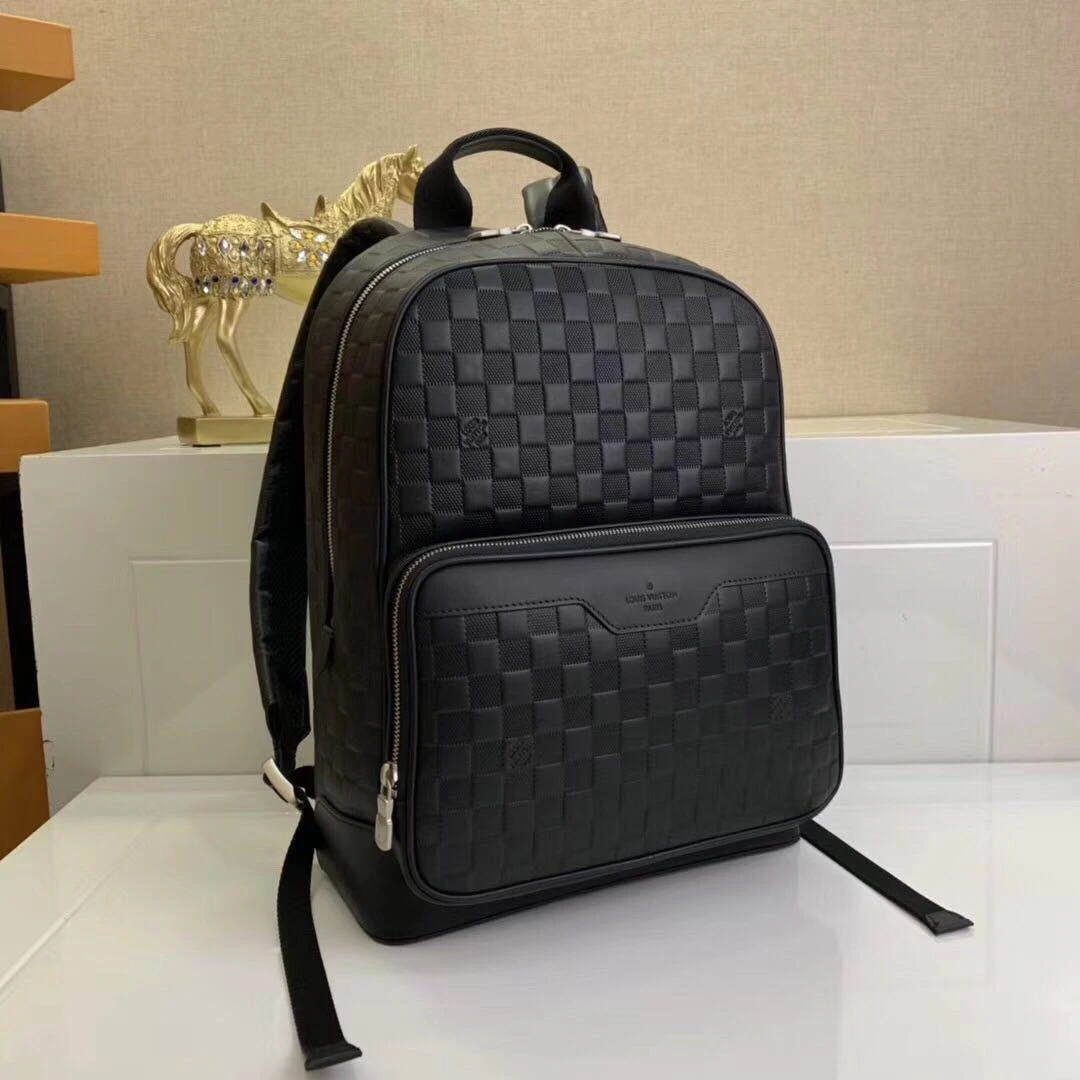 Louis Vuitton AAA-CAMPUS BACKPACK N40094 Black 9 N Black Plaid