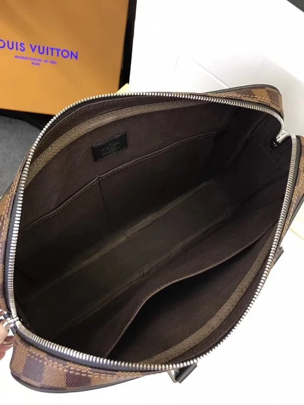 Louis Vuitton PORTE-DOCUMENTS VOYAGE PM N41466 Brown Plaid 9 N Brown Plaid