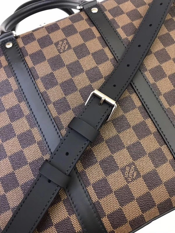 Louis Vuitton PORTE-DOCUMENTS VOYAGE PM N41466 Brown Plaid 5 N Brown Plaid