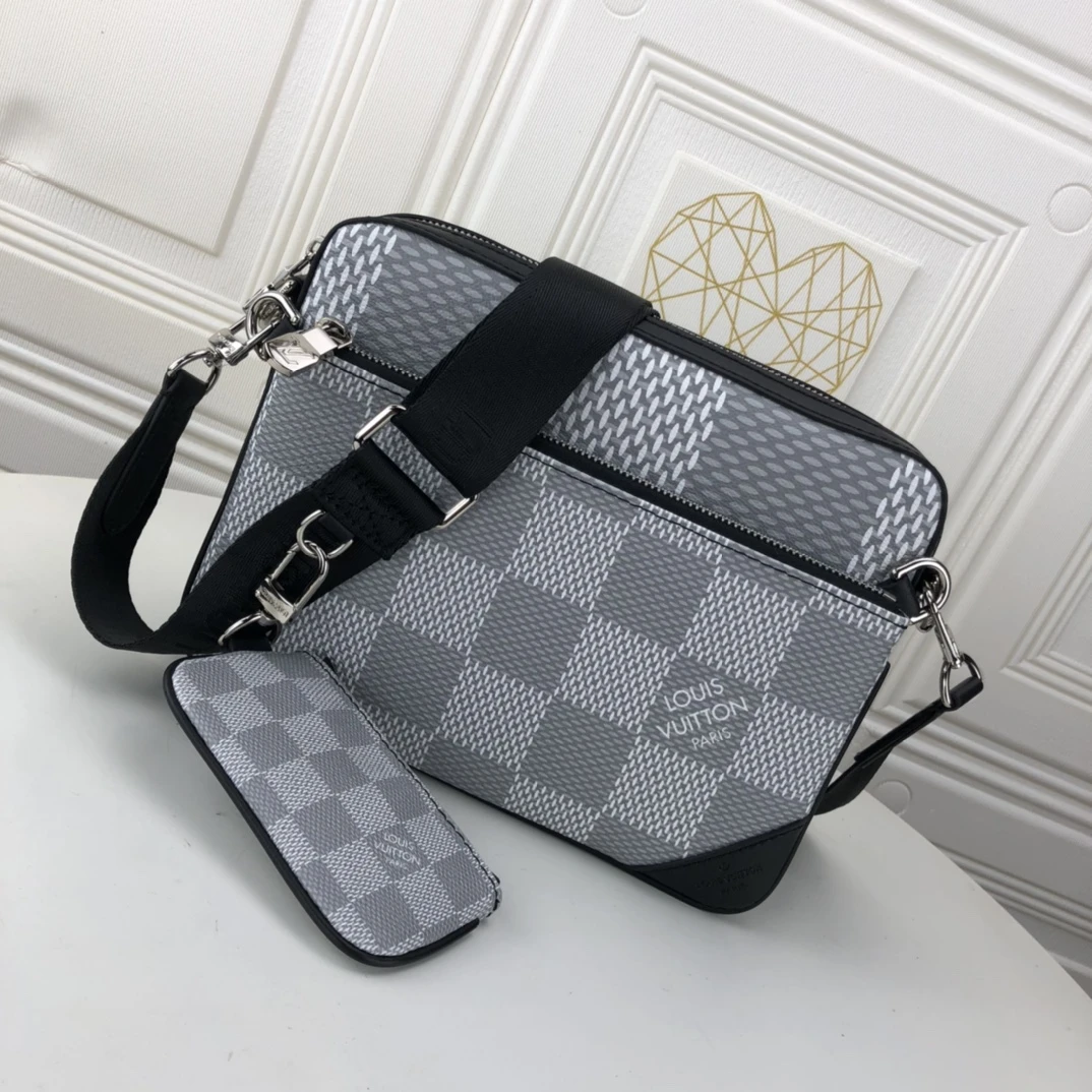 Louis Vuitton TRIO MESSENGER N50017 BLACK/GREY 14 N