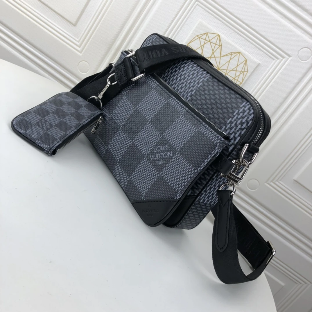 Louis Vuitton TRIO MESSENGER N50017 BLACK/GREY 8 N