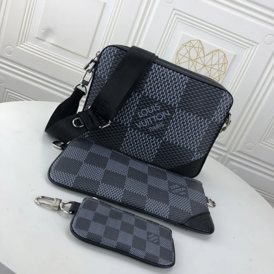 Louis Vuitton TRIO MESSENGER N50017 BLACK/GREY 4 N
