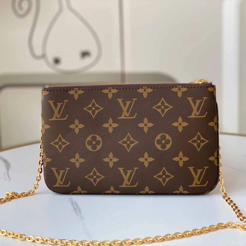 Louis Vuitton DOUBLE ZIP POCHETTE N60254 11 N