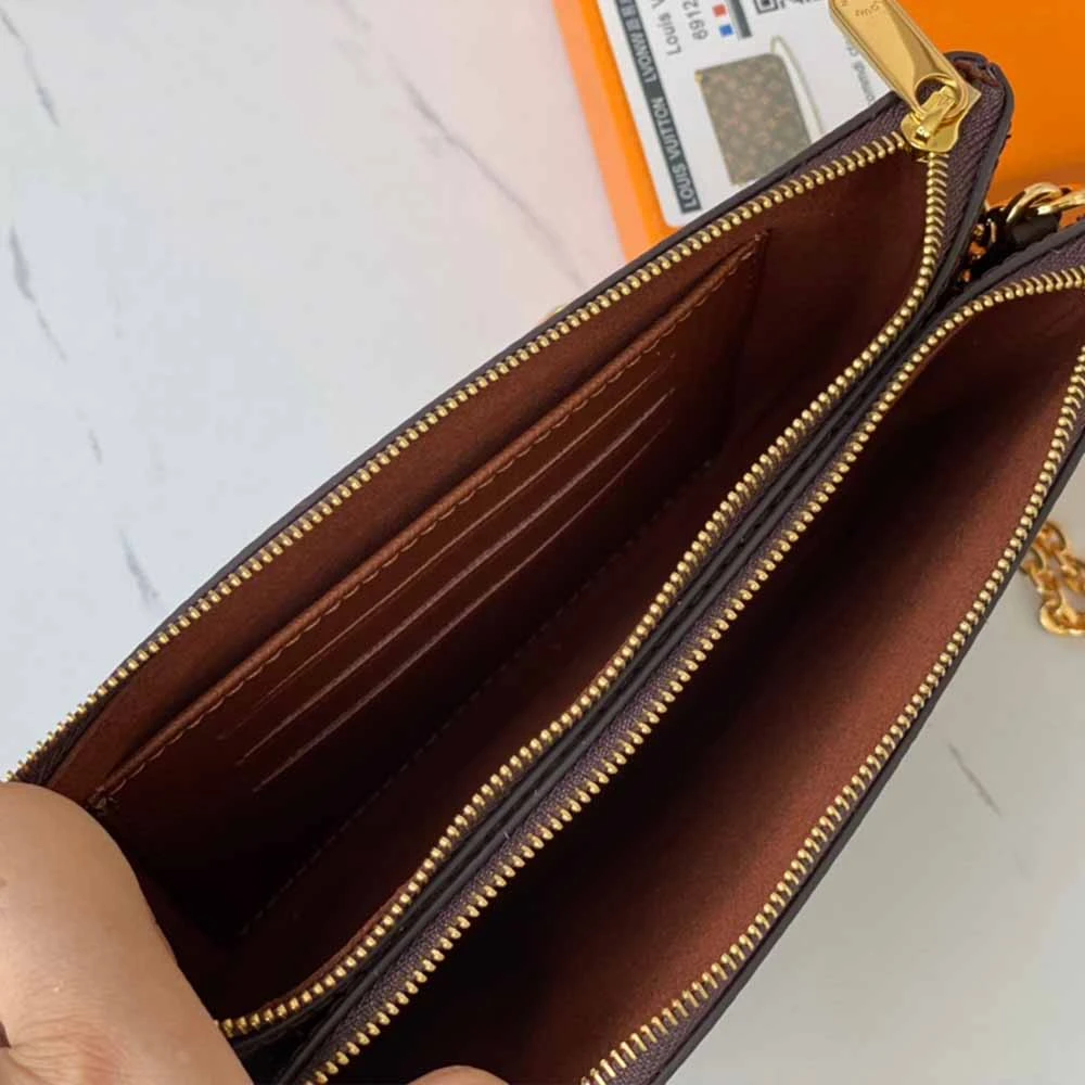 Louis Vuitton DOUBLE ZIP POCHETTE N60254 12 N