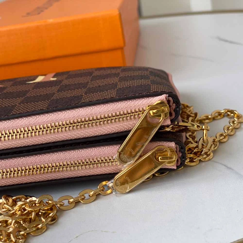 Louis Vuitton DOUBLE ZIP POCHETTE N60254 7 N