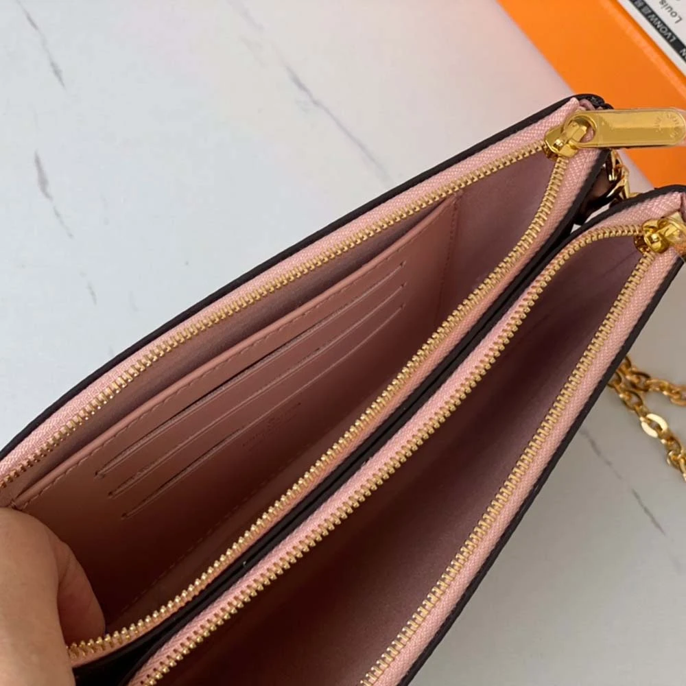 Louis Vuitton DOUBLE ZIP POCHETTE N60254 10 N
