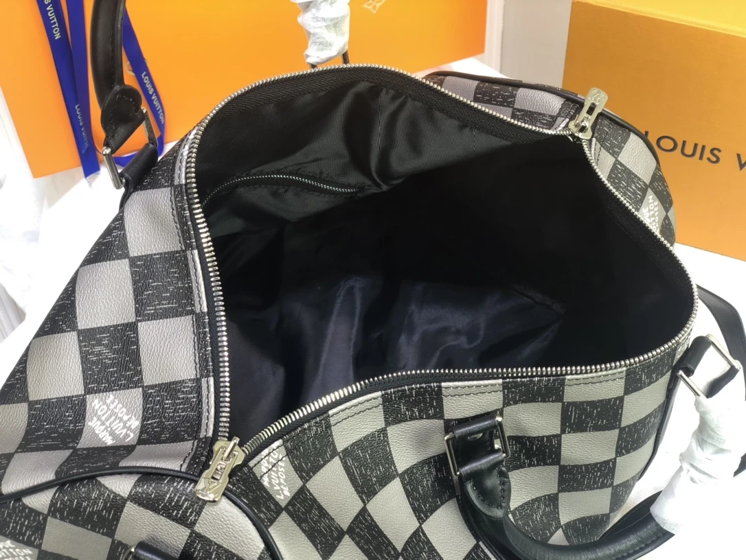 Louis Vuitton Keepall BANDOULIeRE 45 Green/Black 12 N