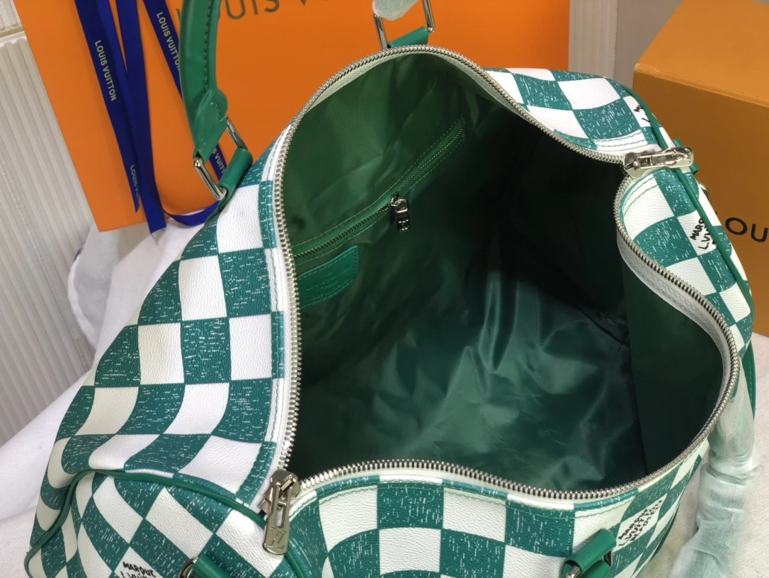 Louis Vuitton Keepall BANDOULIeRE 45 Green/Black 6 N