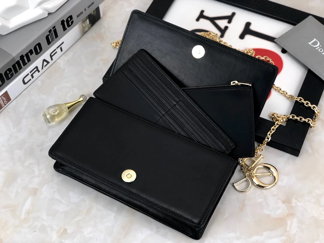 Dior Lady Pouch Black/Pink 5 S