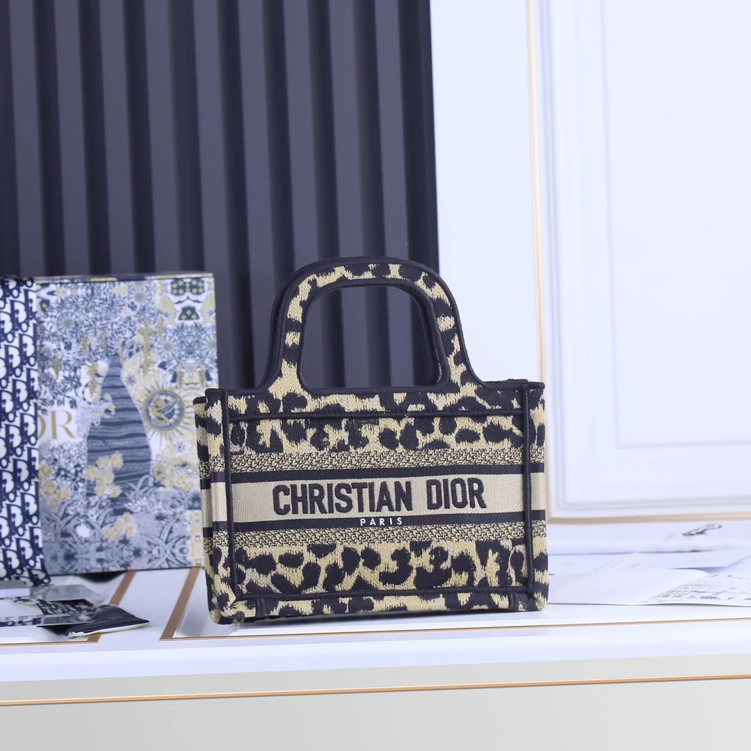 Dior Multicolor Mizza Embroidery Mini Book Tote 2 SZRHM