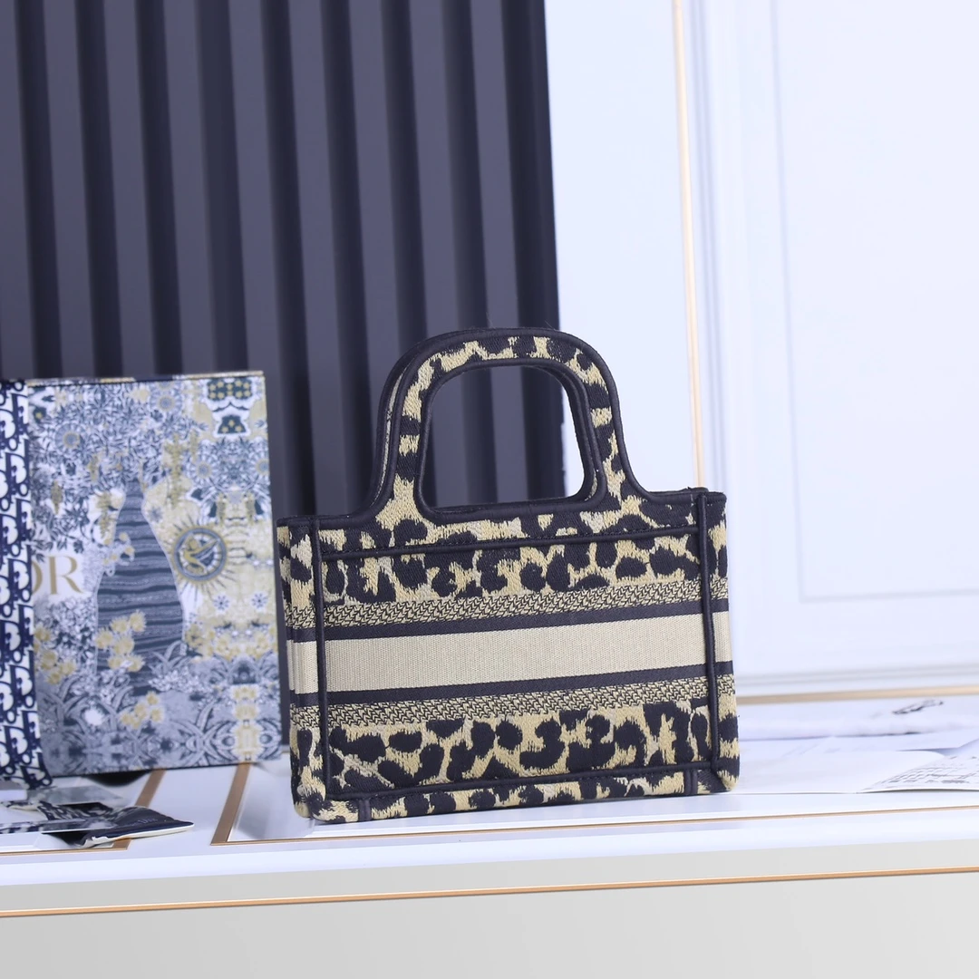 Dior Multicolor Mizza Embroidery Mini Book Tote 3 SZRHM
