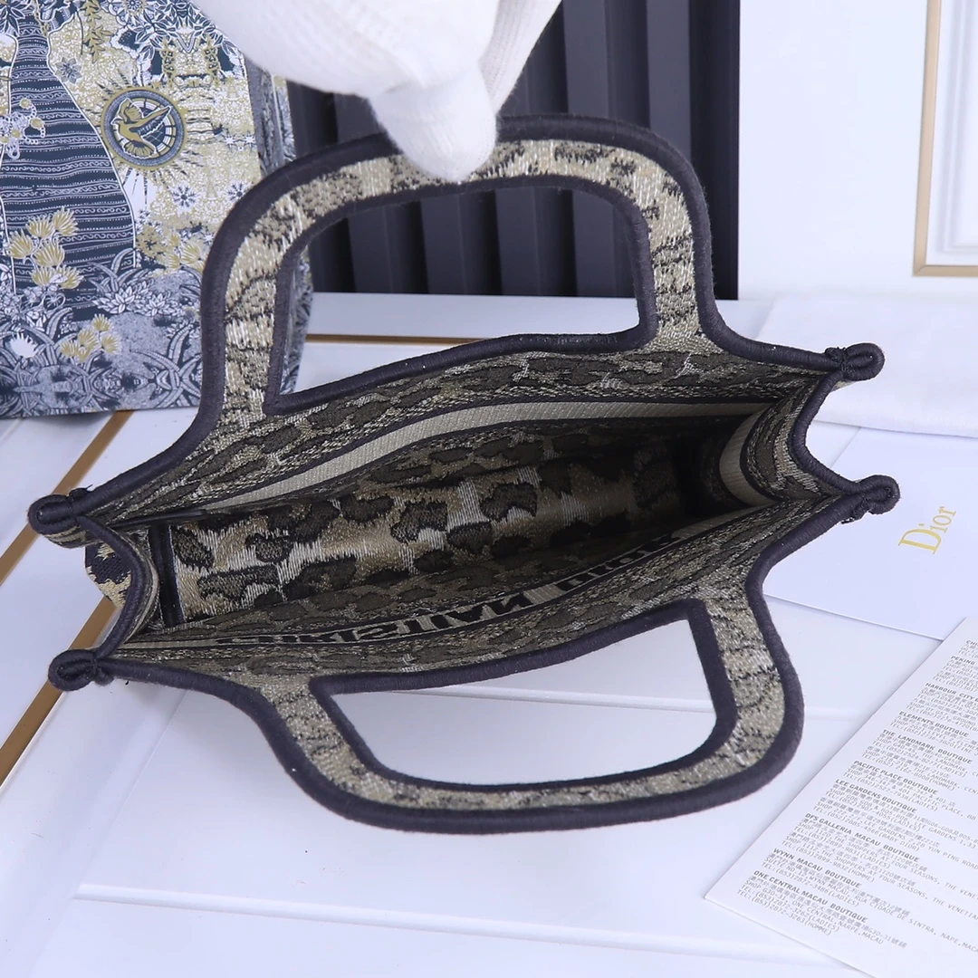 Dior Multicolor Mizza Embroidery Mini Book Tote 5 SZRHM