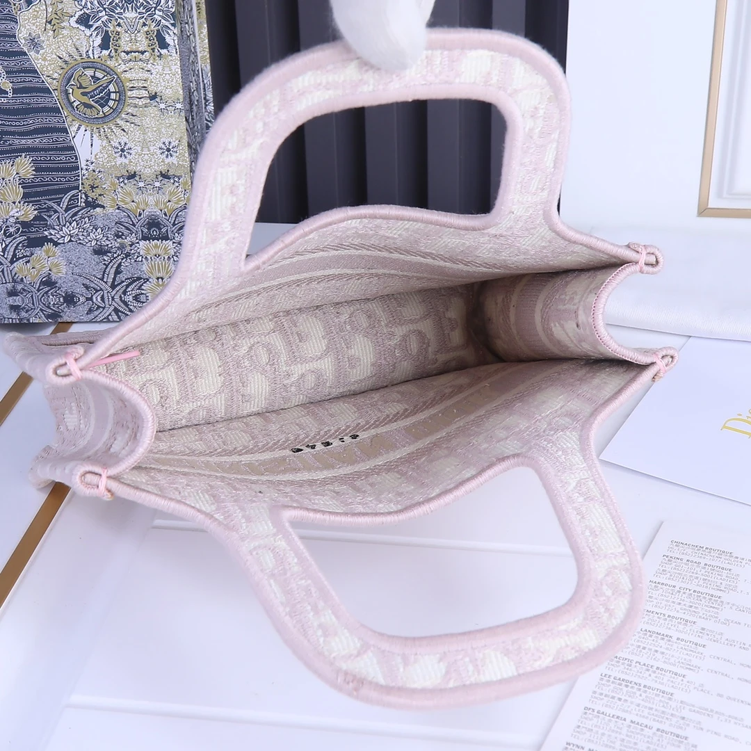 Dior Oblique Embroidery Mini Book Tote 13 SZRIW