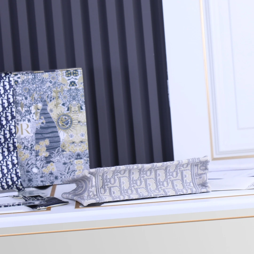 Dior Oblique Embroidery Mini Book Tote 8 SZRIW
