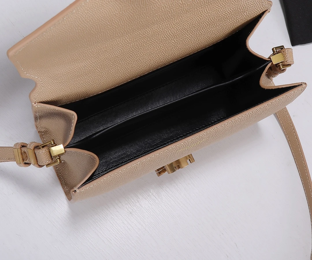 YSL Cassandra Grain De Poudre Leather Mini Top Handle Bag 10 YSL