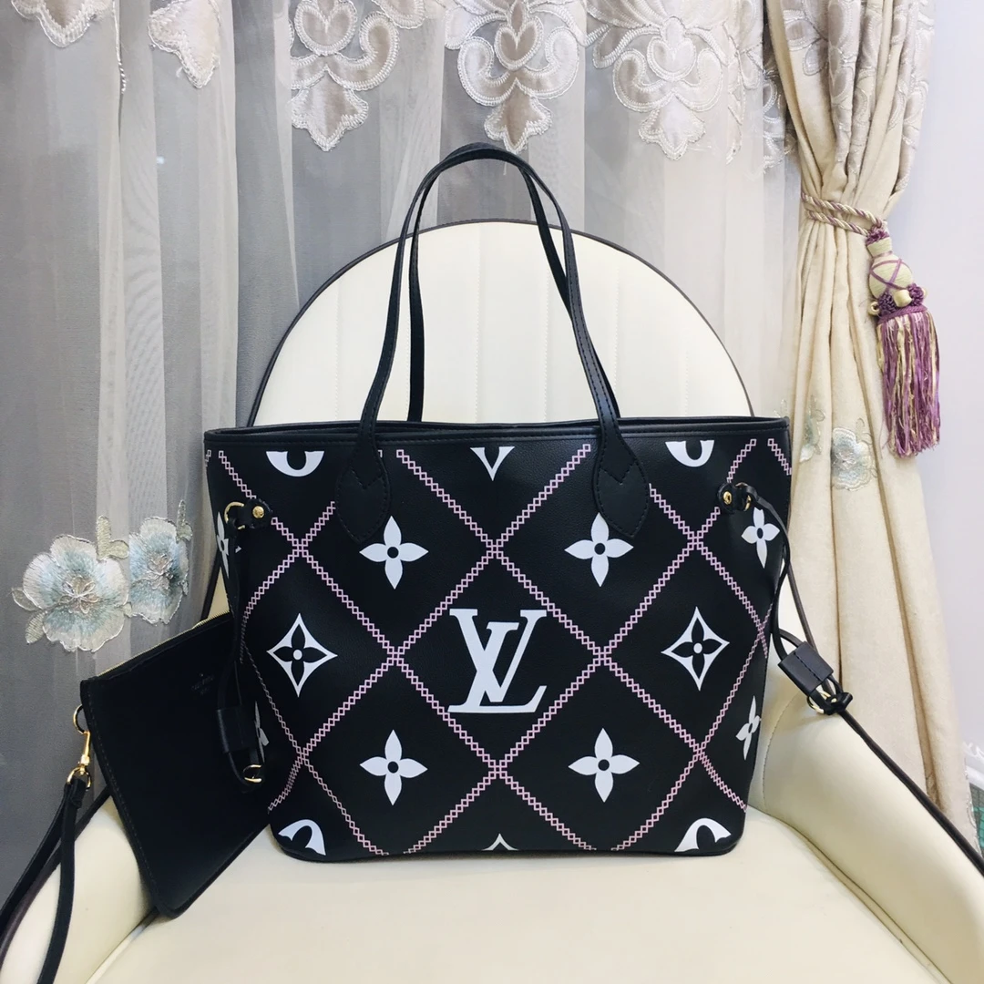 Louis Vuitton NEVERFULL MM M40996 2 blk