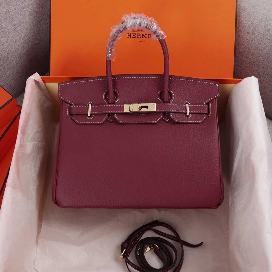 Hermes AAA-Birkin 25/30/35 Bag BEIGE/ORANGE/NAVY 11 brikin