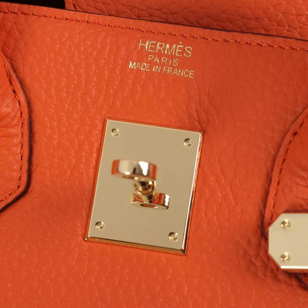 Hermes AAA-Birkin 25/30/35 Bag BEIGE/ORANGE/NAVY 13 brikin