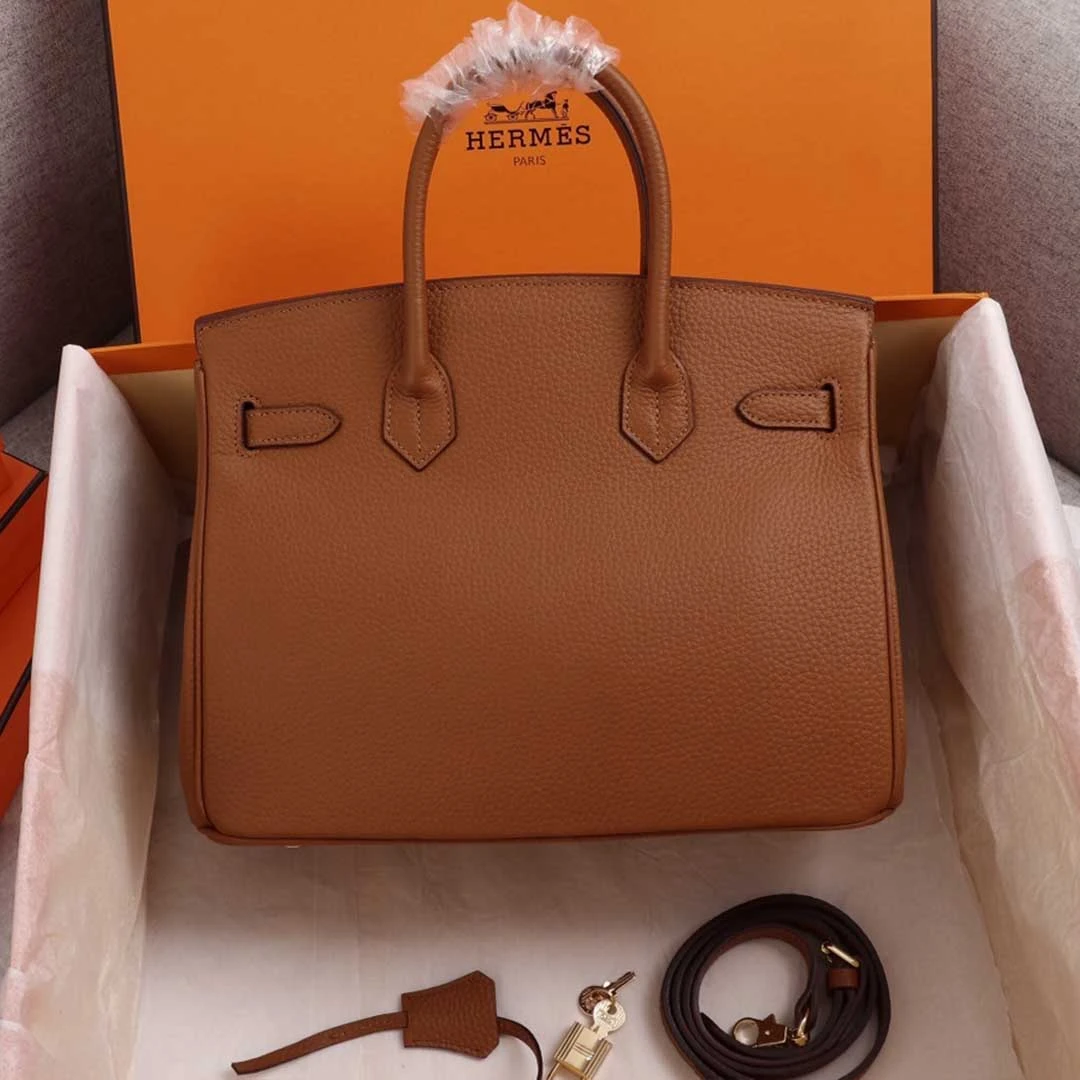 Hermes AAA-Birkin 25/30/35 Bag BEIGE/ORANGE/NAVY 19 brikin