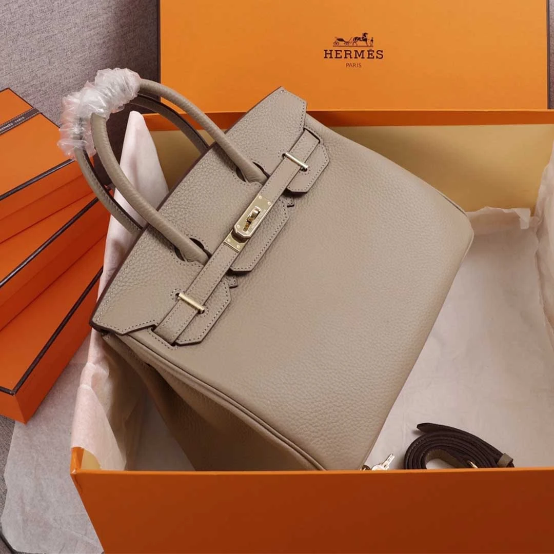 Hermes AAA-Birkin 25/30/35 Bag BEIGE/ORANGE/NAVY 9 brikin
