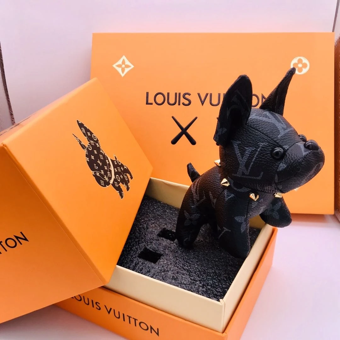 Louis Vuitton Cute French Bulldog Bag Charm and Key Holder 3 cfbbckh