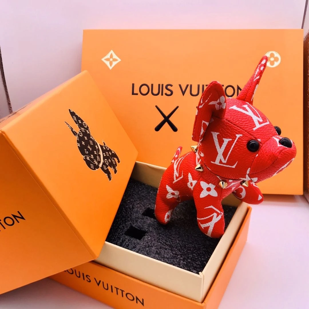 Louis Vuitton Cute French Bulldog Bag Charm and Key Holder 4 cfbbckh