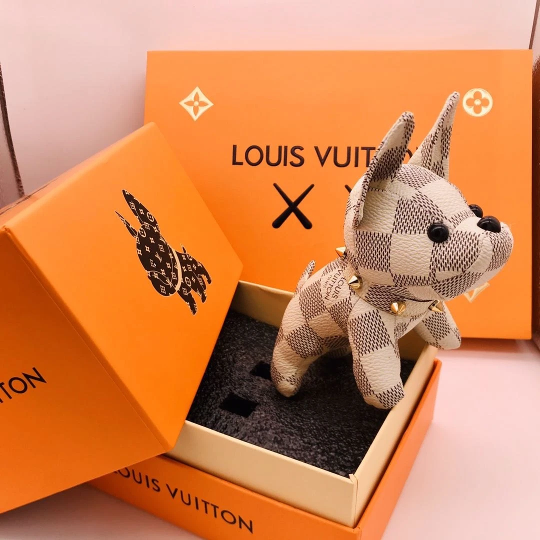 Louis Vuitton Cute French Bulldog Bag Charm and Key Holder 5 cfbbckh