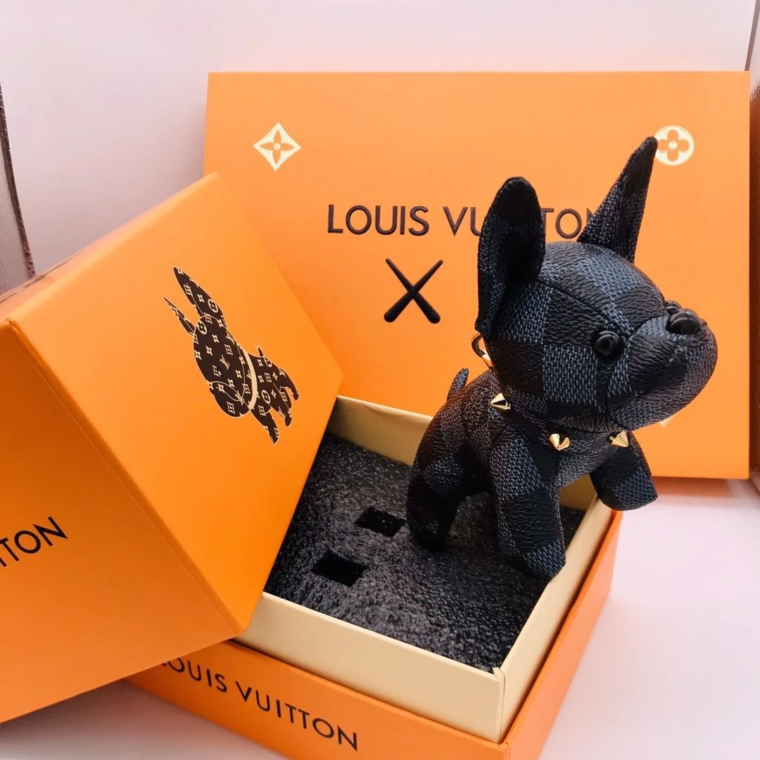 Louis Vuitton Cute French Bulldog Bag Charm and Key Holder 6 cfbbckh