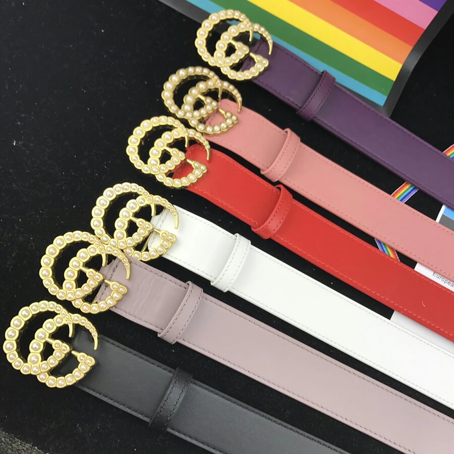 Gucci BELT Pearls 38MM- BLACK 5 efa