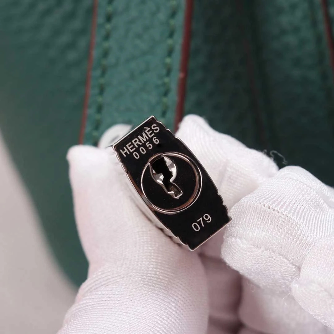 Hermes AAA-Picotin Lock 22cm&18cm bag BLACK/GREEN/BROWN 15 picotin