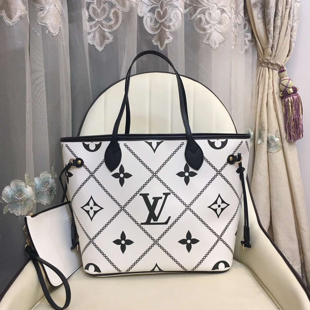 Louis Vuitton NEVERFULL MM M40996 21 white
