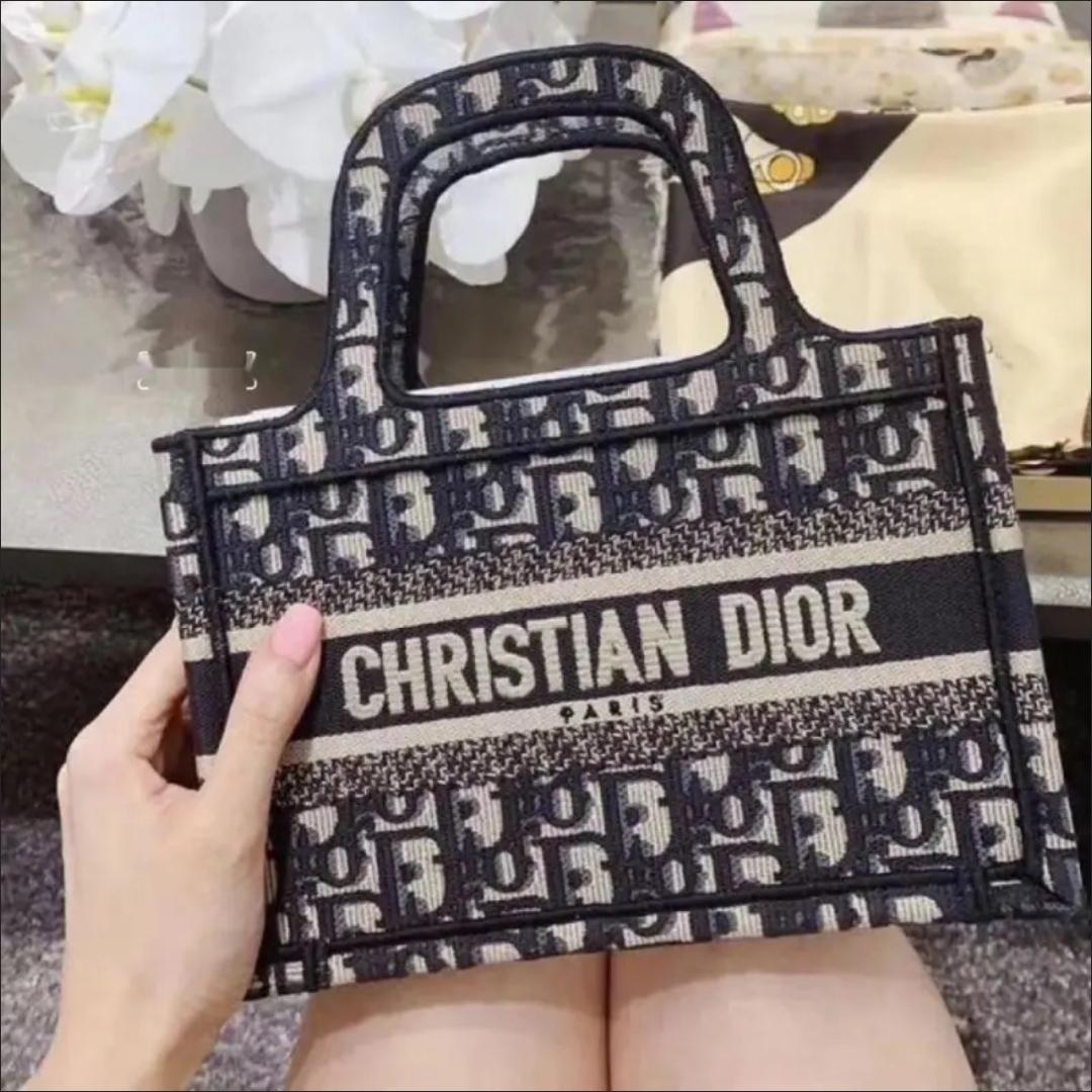 Dior Oblique Embroidery Mini Book Tote photo review