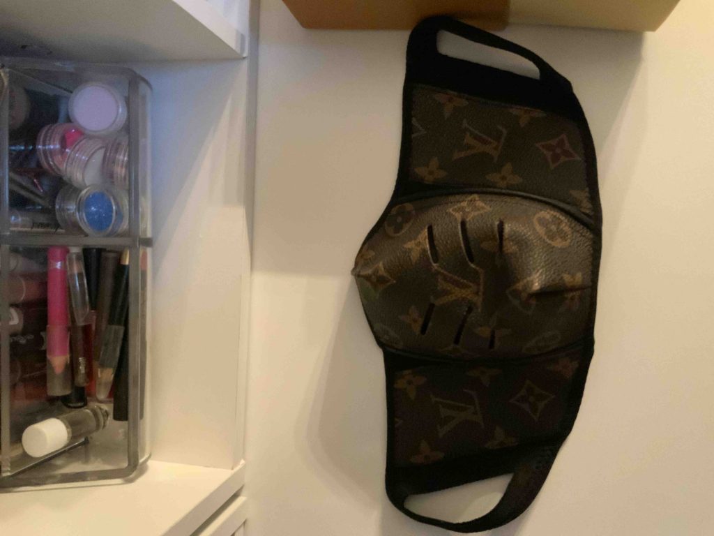 Louis Vuitton The Lux Monogram Bespoke Hand Made Mask Brown photo review