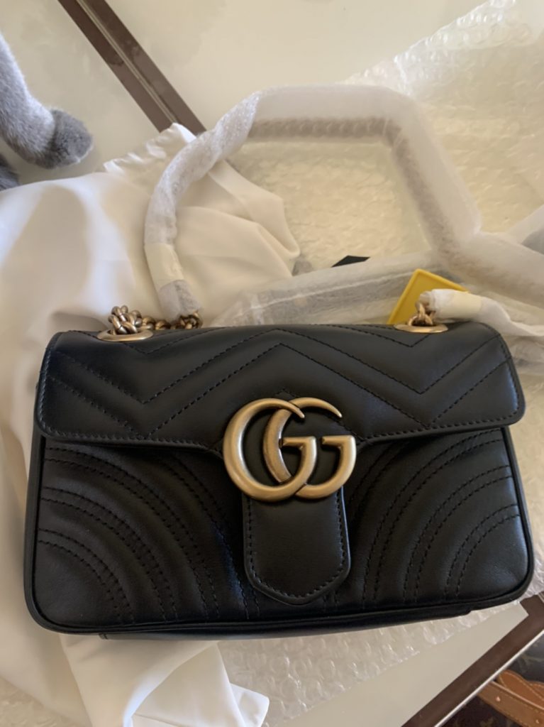 Gucci Marmont Small Matelasse Shoulder Bag Nano/22cm/26cm photo review